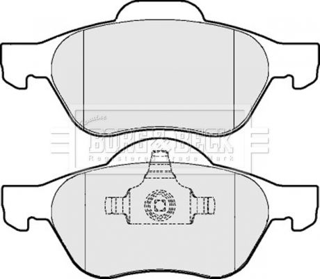 BORG & BECK Комплект тормозных колодок, дисковый тормоз BBP2015